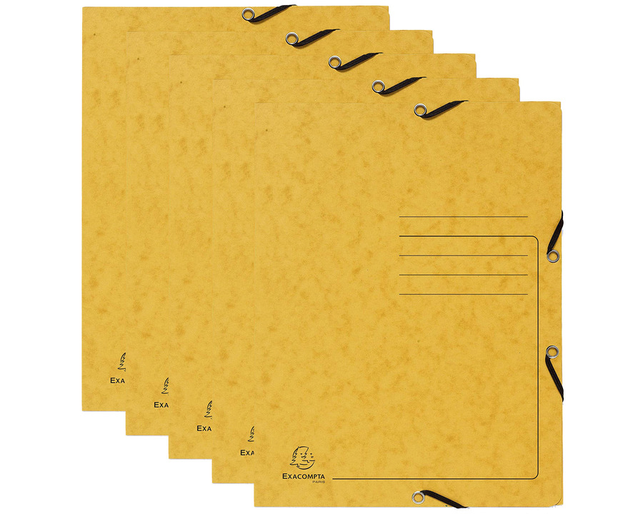 Exacompta Eckspannermappe A4 "Colorspan" gelb 25St.