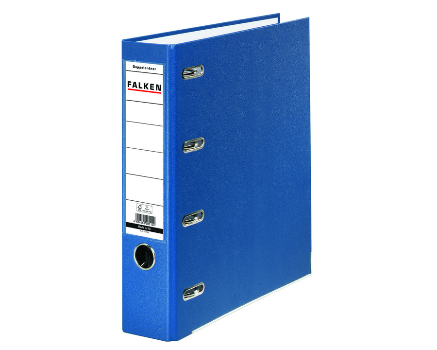 Falken Doppelordner PP blau 70 mm