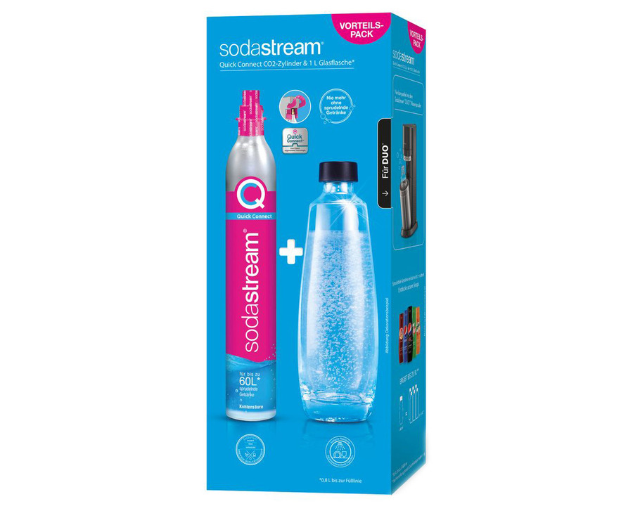 Sodastream CO2-Zylinder "Duo Titan", inkl. Flasche