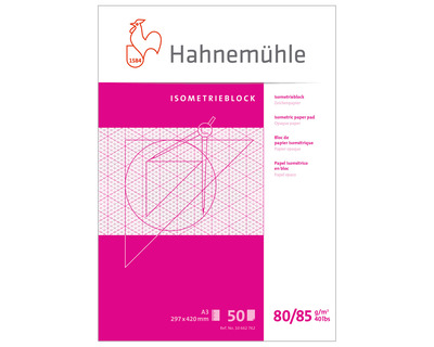 Hahnemühle Isometrie-Block A3 weiß 80/85g/m² 50Bl.