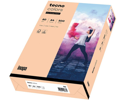Tecno Kopierpapier A4 "Tecno Colors" lachs 80g/m² 500Bl.