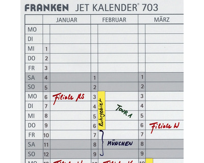 Franken Datumstreifen, selbstklebend 12St.