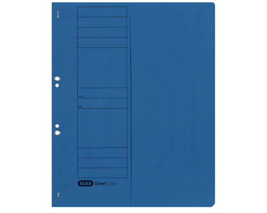 Elba Ösenhefter, 1/2 Vorderdeckel blau 250g/m²