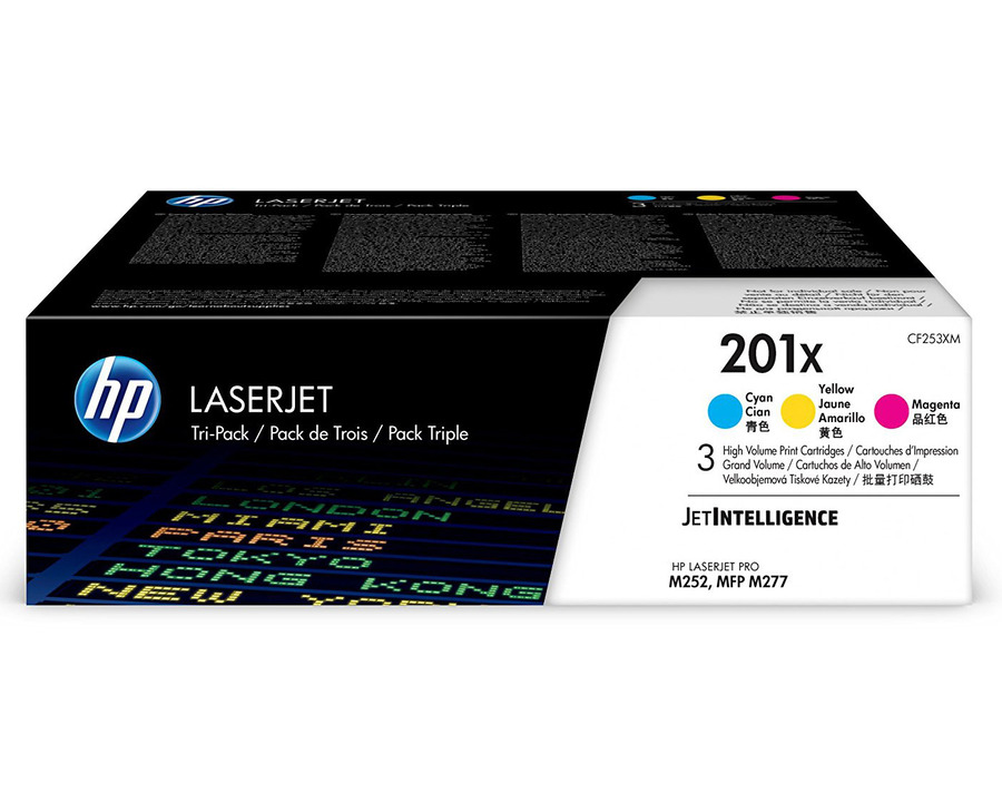 HP Toner 201X, Multipack CMY 3St.
