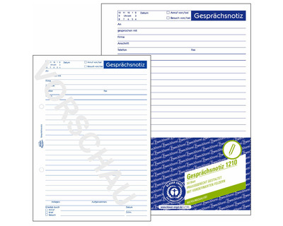 Avery Zweckform Gesprächsnotiz A5 50 Blatt