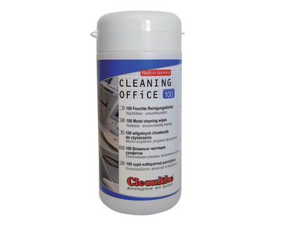Cleanlike Oberflächen-Reinigungstücher "Cleaning Office", Spenderbox mit Alkohol 100St.