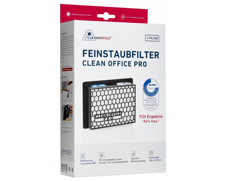 Clean Office Feinstaubfilter "Pro", für Drucker 2St.