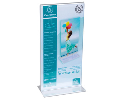 Exacompta Tischaufsteller DL transparent 100 x 215 mm