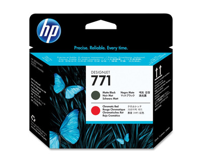 HP Druckkopf 771 mattschwarz, rot 775ml