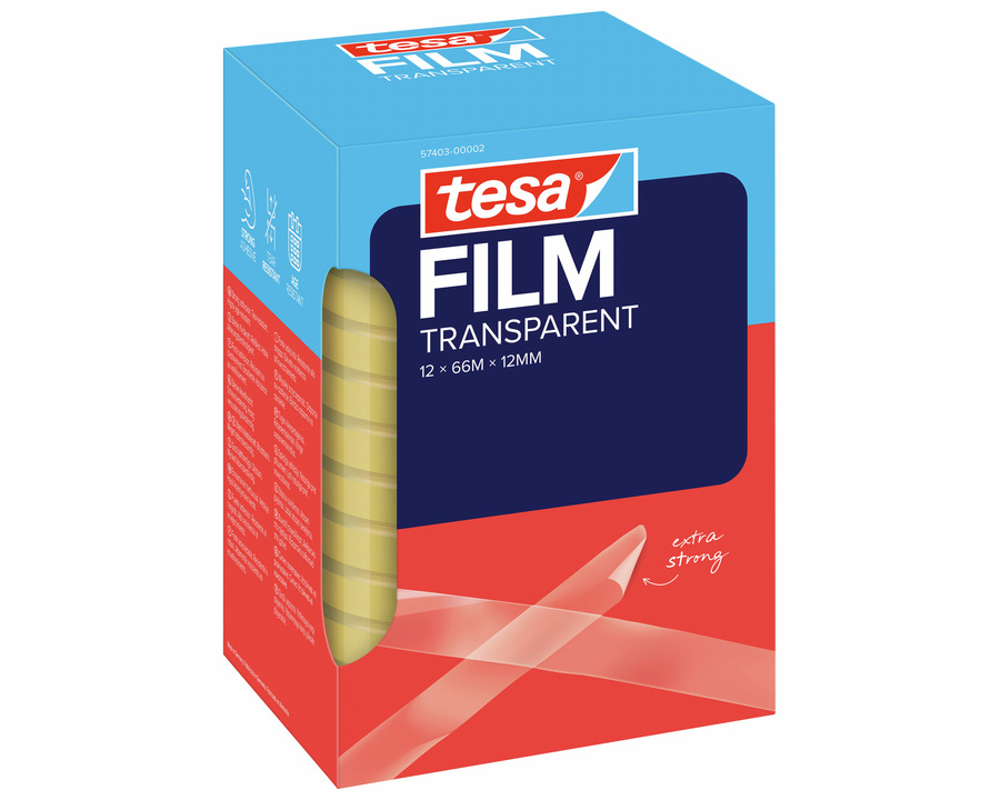 Tesa Klebeband "Transparent" transparent 12 mm x 66 m 12St.