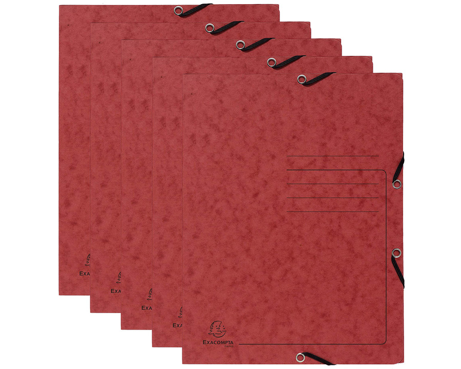 Exacompta Eckspannermappe A4 "Colorspan" rot 25St.