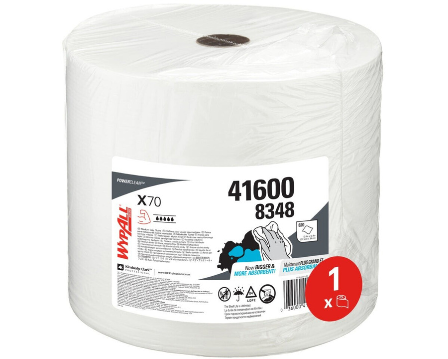 Wypall Wischtücher "X70" weiß 31,5 x 34 cm 820Bl.
