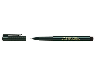 Faber-Castell Fineliner "Finepen" schwarz 0,4 mm