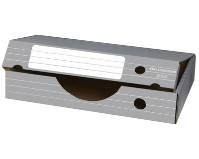 Elba Archivschachtel "Tric" A3 grau/weiß 450 x 340 x 88 mm