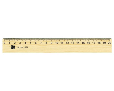 Alco Lineal Holz naturfarben 20 cm