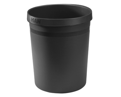 Han Papierkorb "Karma Grip" schwarz 18 Liter