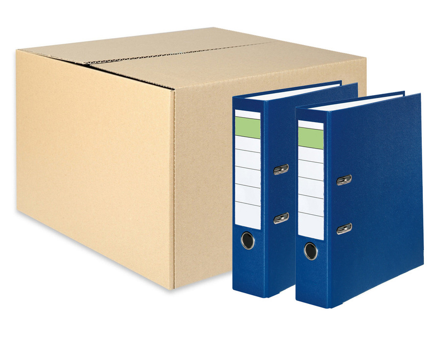 Ordner A4 "Grüner Balken" blau 80 mm 20St.