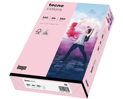 Tecno Kopierkarton A4 "Tecno Colors" hellrosa 160g/m² 250Bl.