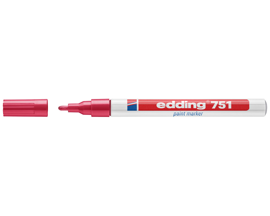 Edding Lackmarker 751 rot 1-2 mm Rundspitze