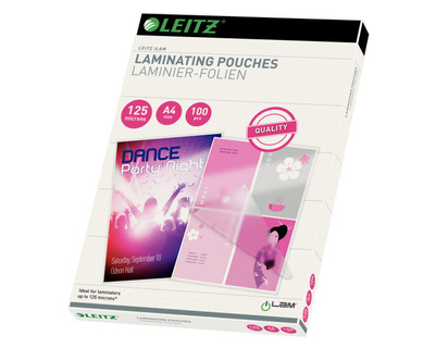 Leitz Laminierfolien "iLAM" A4 glänzend 125 my 100St.