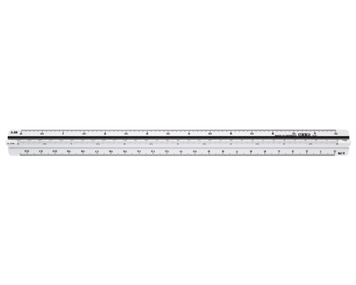 Möbius+Ruppert Dreikantmaßstab weiß 30 cm
