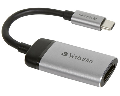 Verbatim Adapter USB-C/HDMI schwarz/grau