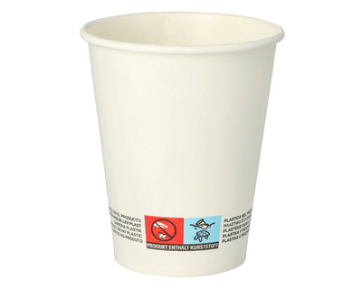 Papstar Einweg-Trinkbecher "To Go" Pappe weiß 200ml 50St.