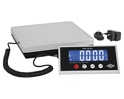 Wedo Paketwaage "Paket50 Plus" silber bis 50 kg