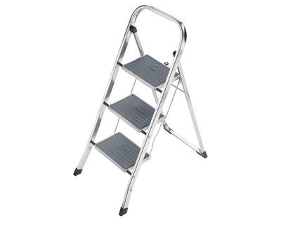 Hailo Leiter "K70" silber 3 Stufen