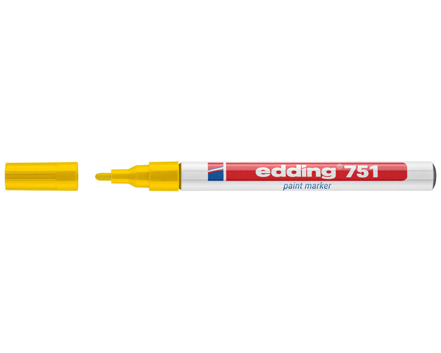 Edding Lackmarker 751 gelb 1-2 mm Rundspitze
