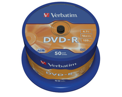 Verbatim DVD-R 4,7GB Spindel 50St.