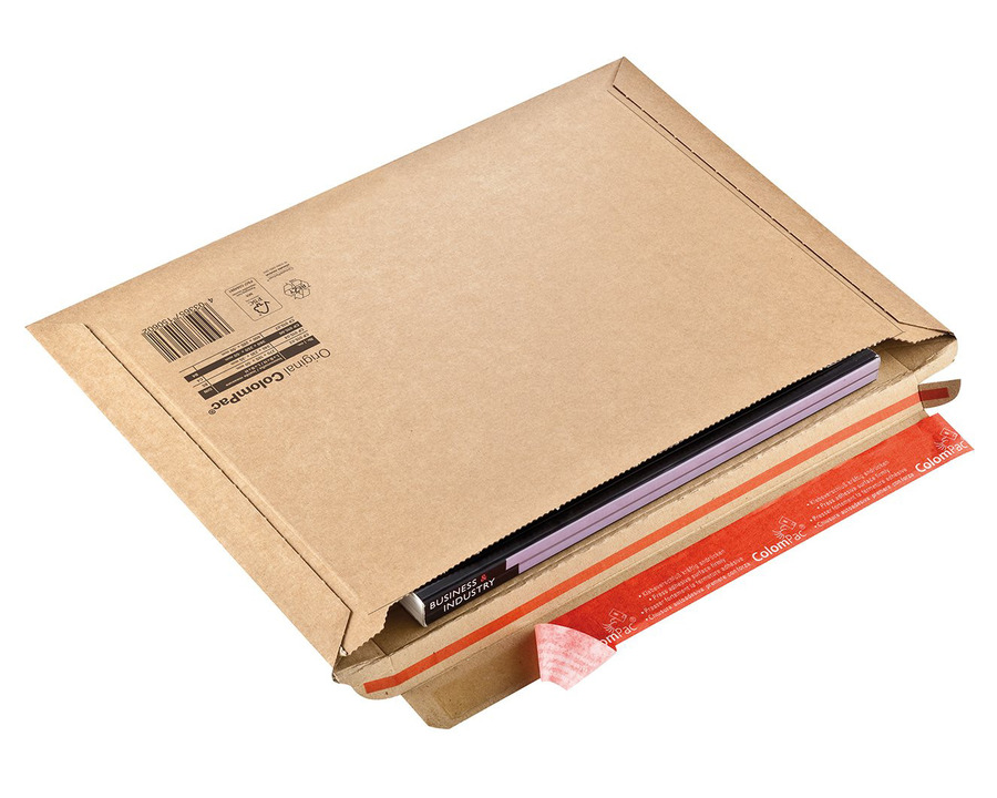Colompac Versandtasche Wellpappe, Gr.4, Querbefüllung braun 340 x 235 x 1-35 mm