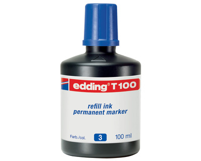 Edding Nachfülltinte "T100" blau 100ml