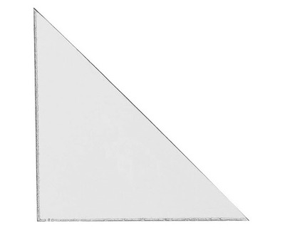 Djois Dreieckstaschen transparent 75 x 75 mm 12St.
