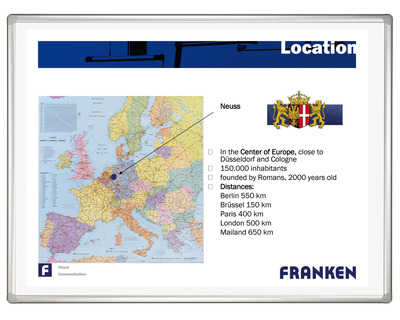 Franken Multifunktionstafel "Pro Plus" weiß 200 x 120 cm