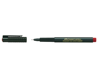 Faber-Castell Fineliner "Finepen" rot 0,4 mm