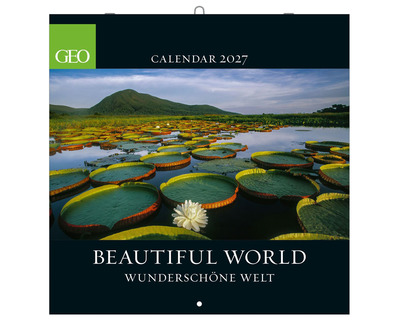 Geo Bildkalender 2027 "Beautiful World" 30 x 30 cm 1 Seite = 1 Monat