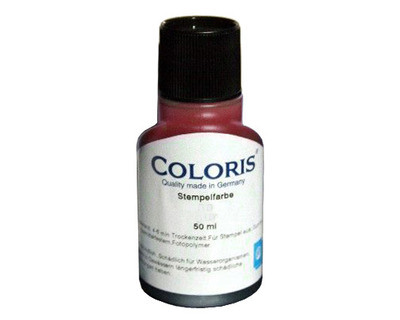Coloris Stempelfarbe "Constanta P", dokumentenecht rot 50ml