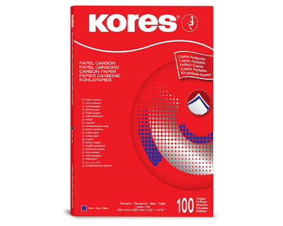 Kores Durchschreibepapier A4 blau 100Bl.