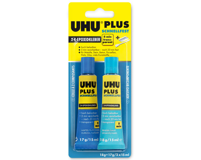 Uhu Komponentenkleber "Plus Schnellfest" 35g