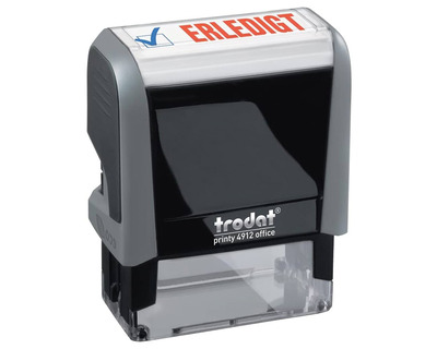 Trodat Textstempel "Printy Office 4912" Erledigt 18 x 47 mm