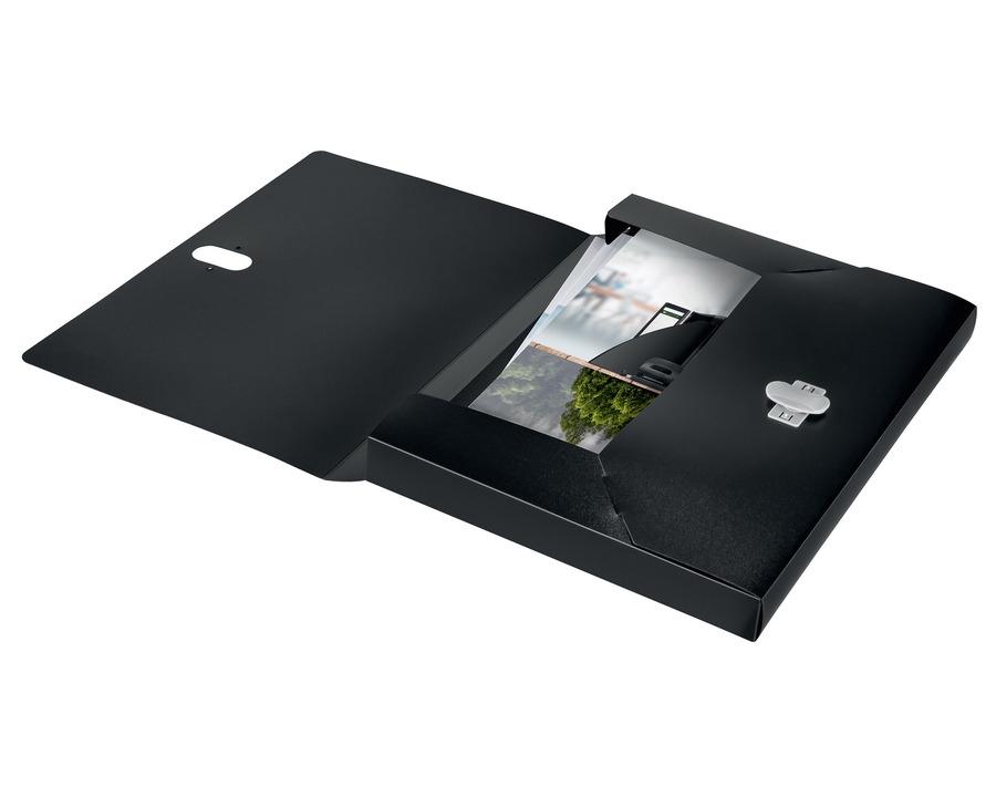 Leitz Sammelbox A4 "Recycle" schwarz 30 mm