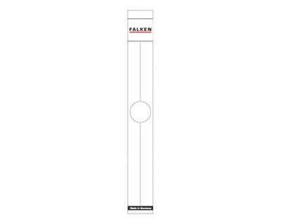 Falken Ordner-Rückenschilder, für Hängeordner weiß 36 x 290 mm 10Et.