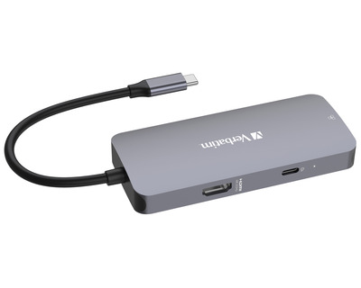 Verbatim USB-Hub grau/schwarz