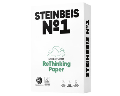 Steinbeis Kopierpapier A4 "No.1" recycling-weiß, ISO 70 80g/m² 500Bl.
