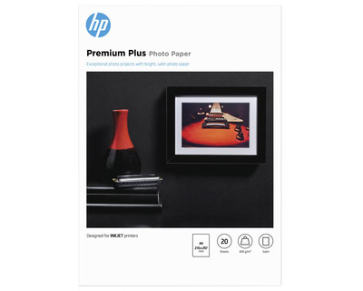HP Fotopapier "Premium Plus" A4 seidenmatt 300g/m² 20Bl.