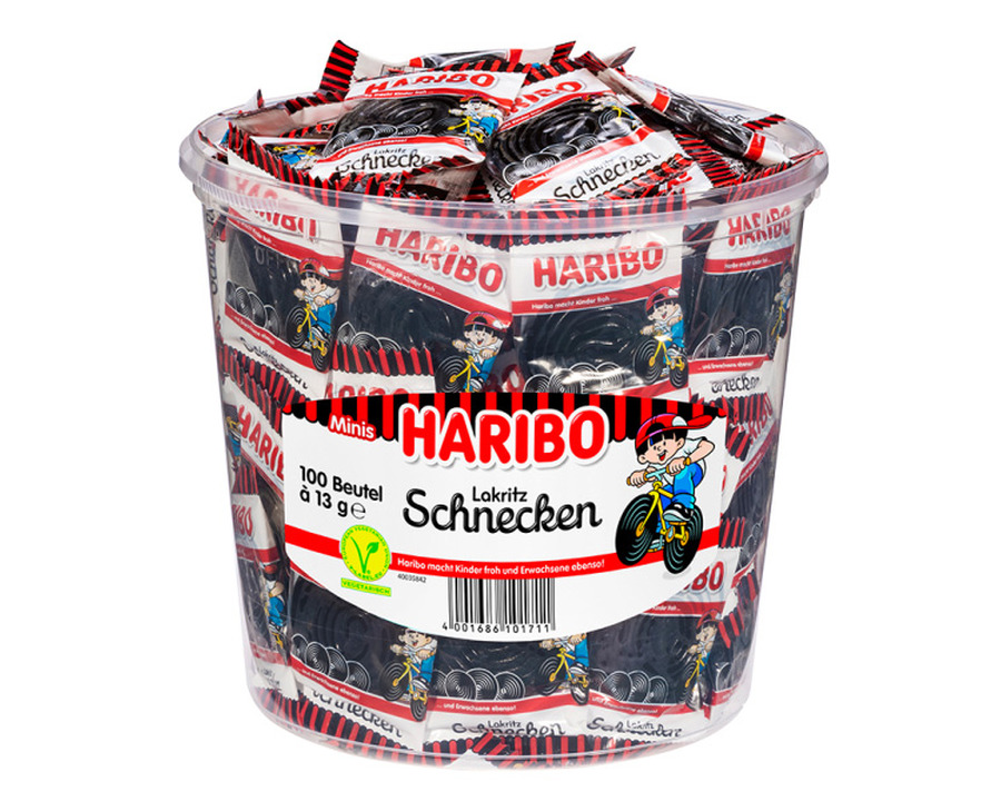 Haribo Fruchtgummis "Lakritz Schnecken" 100St.