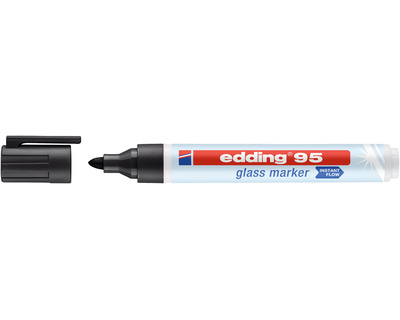 Edding Glasboard-Marker 95 schwarz 1,5-3 mm Rundspitze