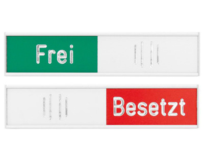 Franken Türschild "Frei/Besetzt" 102 x 27,4 mm