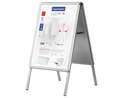 Magnetoplan Kundenstopper "SP" A2 silber 46,5 x 64,2 cm